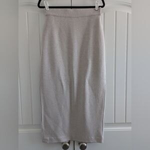 Express Light Beige Pencil Skirt